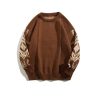 0277cbe9-1cef-4836-ab72-e4b1bacc8d31 Men's Vintage Ethnic Style Round Neck Sweater