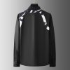 027d5ecf-0d9f-4719-bea4-a620a824e106 Contrast Color Shoulder Strap High Sense Business Leisure Trend Nightclub Slim-fit Long Sleeve Shirt For Men