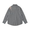 116dce5f-8f33-4428-bca4-27d83b7c8ad0 Embroidered Pocket Plaid Long Sleeve Shirt Men