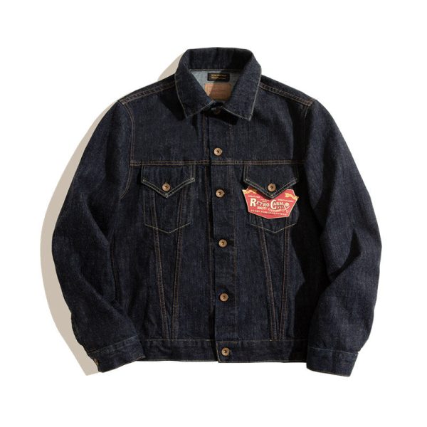 1605676002797 Original Color Denim Jacket Motorcycle Slim Jacket Men