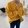 1617938521622 Mrcyc Autumn And Winter Loose Fitting Pullover Round Neck Sweater Men''s And Women''s Long Sleeve Korean Cotton Bottomed Shirt