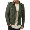 1619248650344 Lapel Leather Jacket Short Diagonal Zipper Suede Jacket Jacket Men