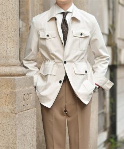 26eecc97-a816-477a-9ae7-175831066fb2 Vintage Lapel Hunting Jacket Jacket For Men