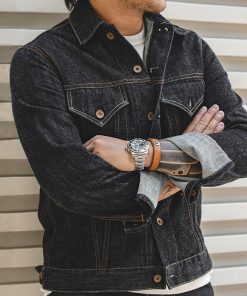 37441037950 Original Color Denim Jacket Motorcycle Slim Jacket Men