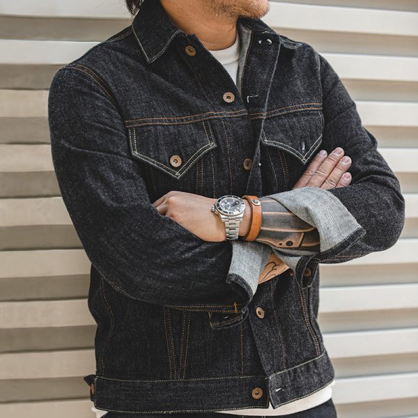 37441037950 Original Color Denim Jacket Motorcycle Slim Jacket Men