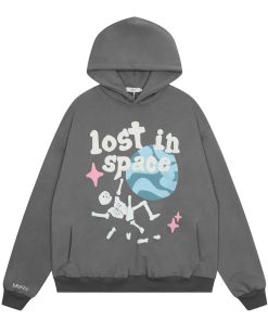 63828958-bf0f-4754-8822-8423b6cd8b5e Graffiti Printing And Fleece Hooded Sweater For Men