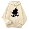 984d4686-e414-46ee-8700-936934e6f39d Killer Black Cat Surprised Hoodies Male