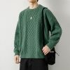 a98990a4-87cd-4cc4-8c9b-32fc972c674a Twist Weave Round Neck Sweater For Men