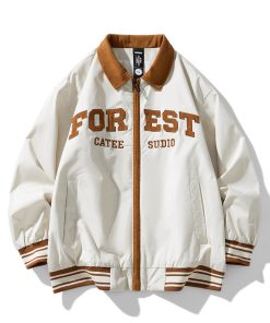 c0d39f01-7f75-4cdd-ab6d-b1047700a5bb High-end Lapel Baseball Uniform Men's Casual Jacket