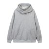 c3748c58-e96c-4110-8dc9-e27039499f25 Solid Color With Fur Turtleneck Hooded Sweater For Men