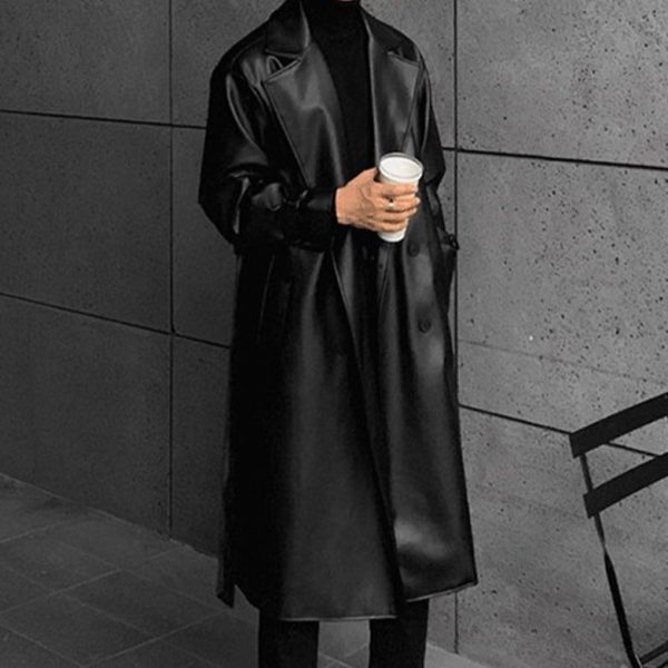 1623820554205 Imitation Leather Spring Slim Leather Men's Korean Version Of The Trend