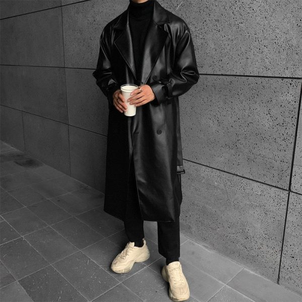 1623820554206 Imitation Leather Spring Slim Leather Men's Korean Version Of The Trend