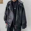 42e030d1-bc45-4032-ae24-4646d1794ced Leather For Lovers Autumn Winter With Fleece Loose Pilot Parker Biker Jacket