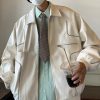 b8df2fb0-2aaf-430b-af27-9b9607f5bd05 Men's Temperament Zipper Fashion Lapel Leather Coat